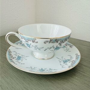 IMPERIAL China Seville shabby chic cottagecore teacup and saucer